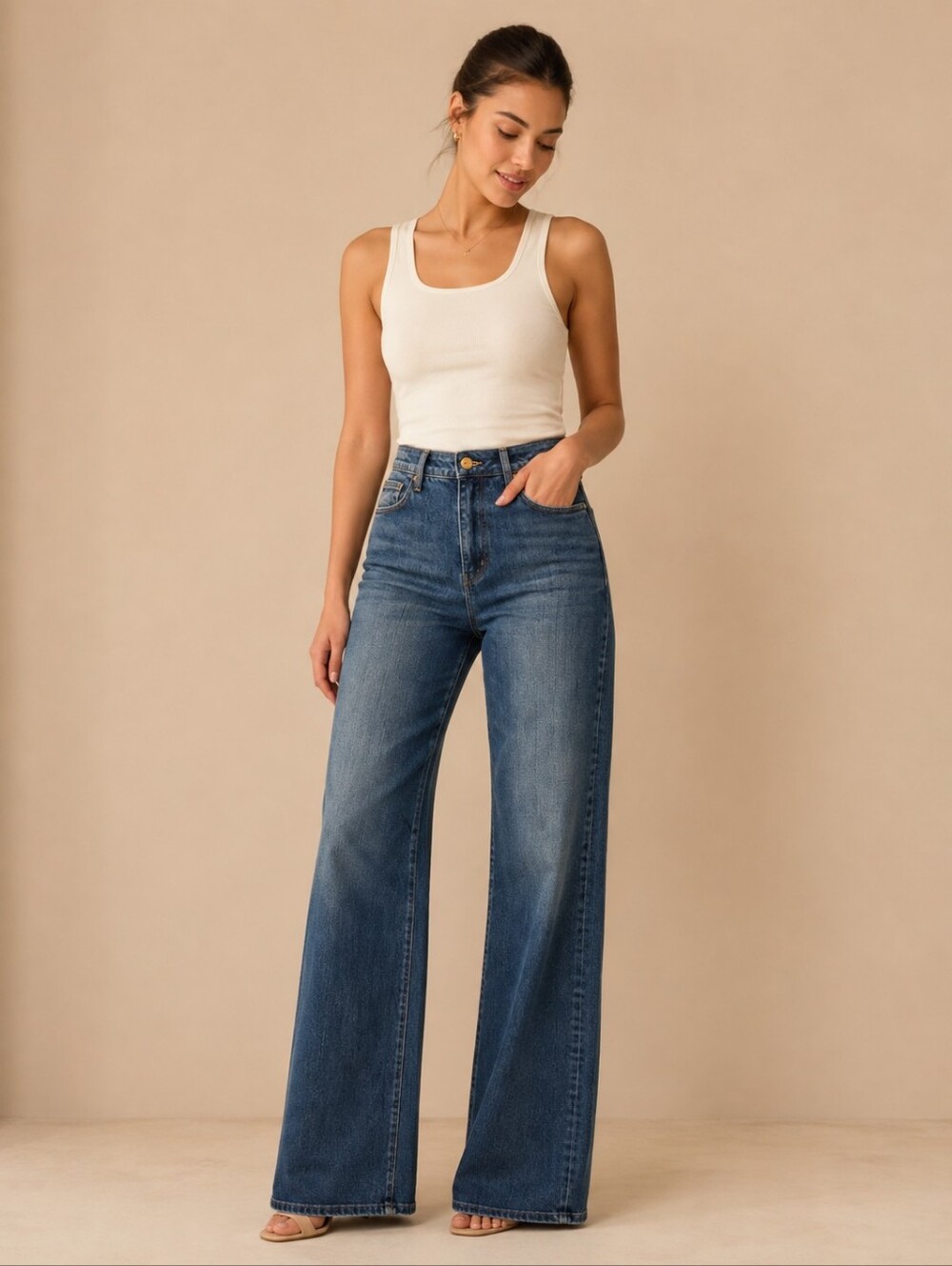 L'AGENCE | CLAYTON HR WIDE LEG- KAPLAN Size 30